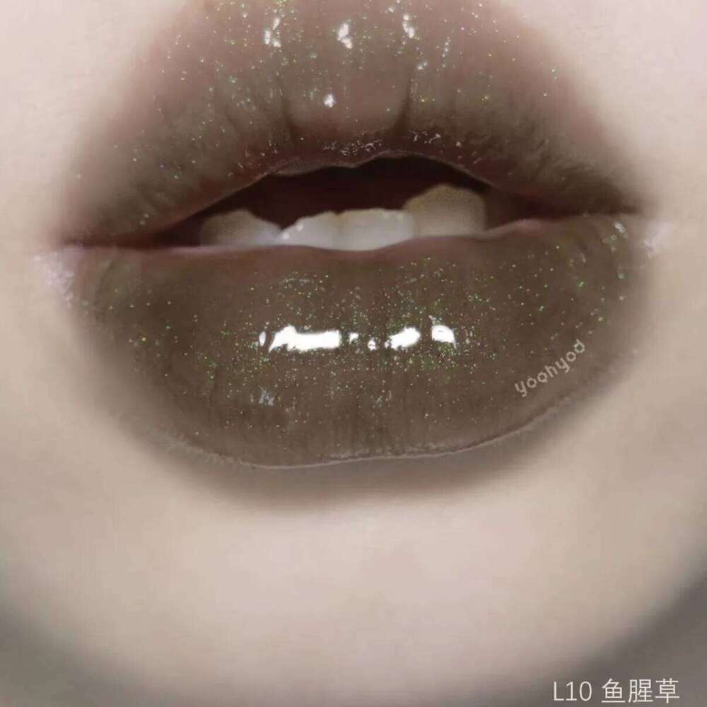 Girlcult Glaze Compendium of Materia Medica Lipgloss Matte Veet Clay Green Shimmer Mirror Lipstick Lip d X250701