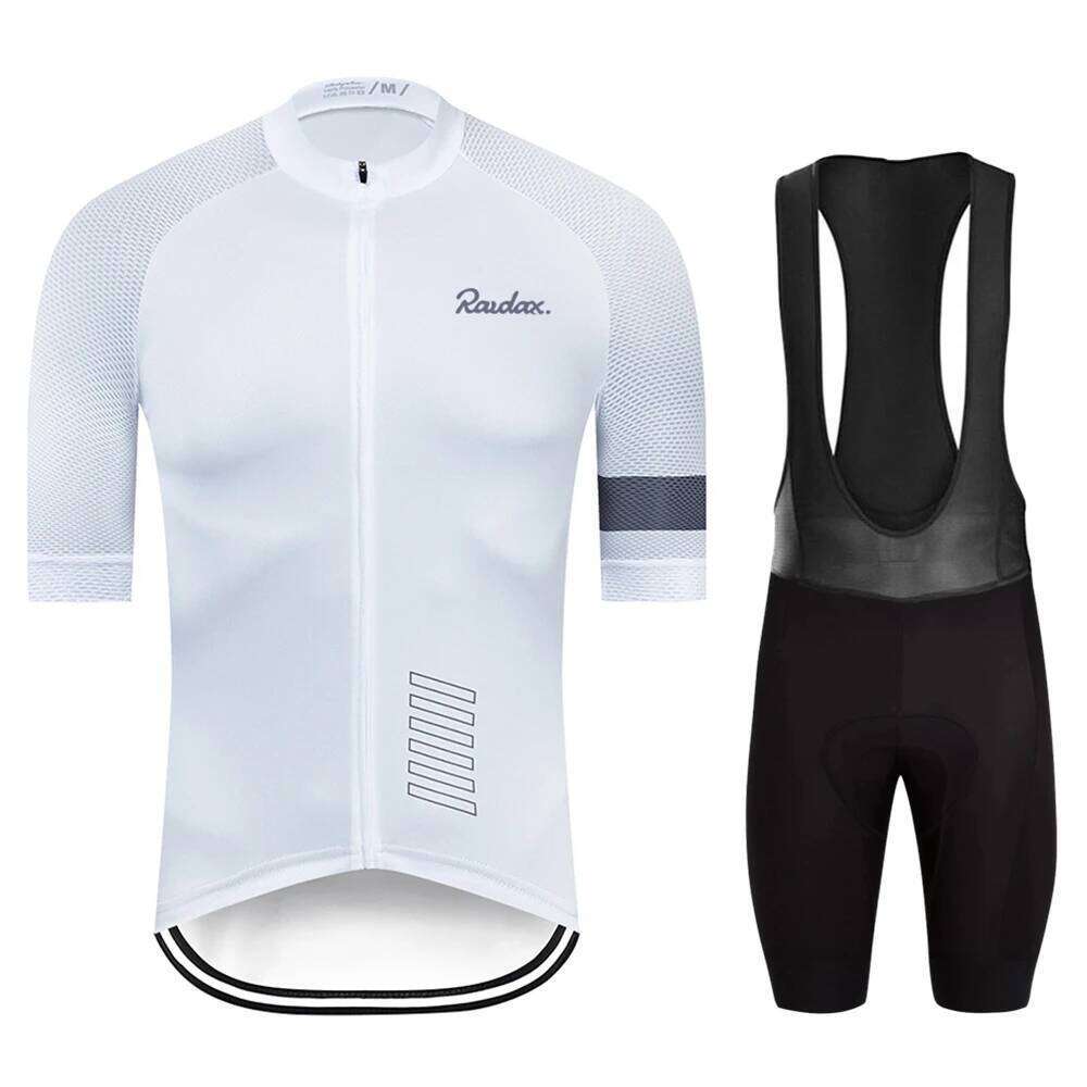 2025 Raudax Set Man Jersey Short Sleeve Bicycle Cycling Clothing Kit Mtb Bike Wear Triathlon Maillot Ciclismo