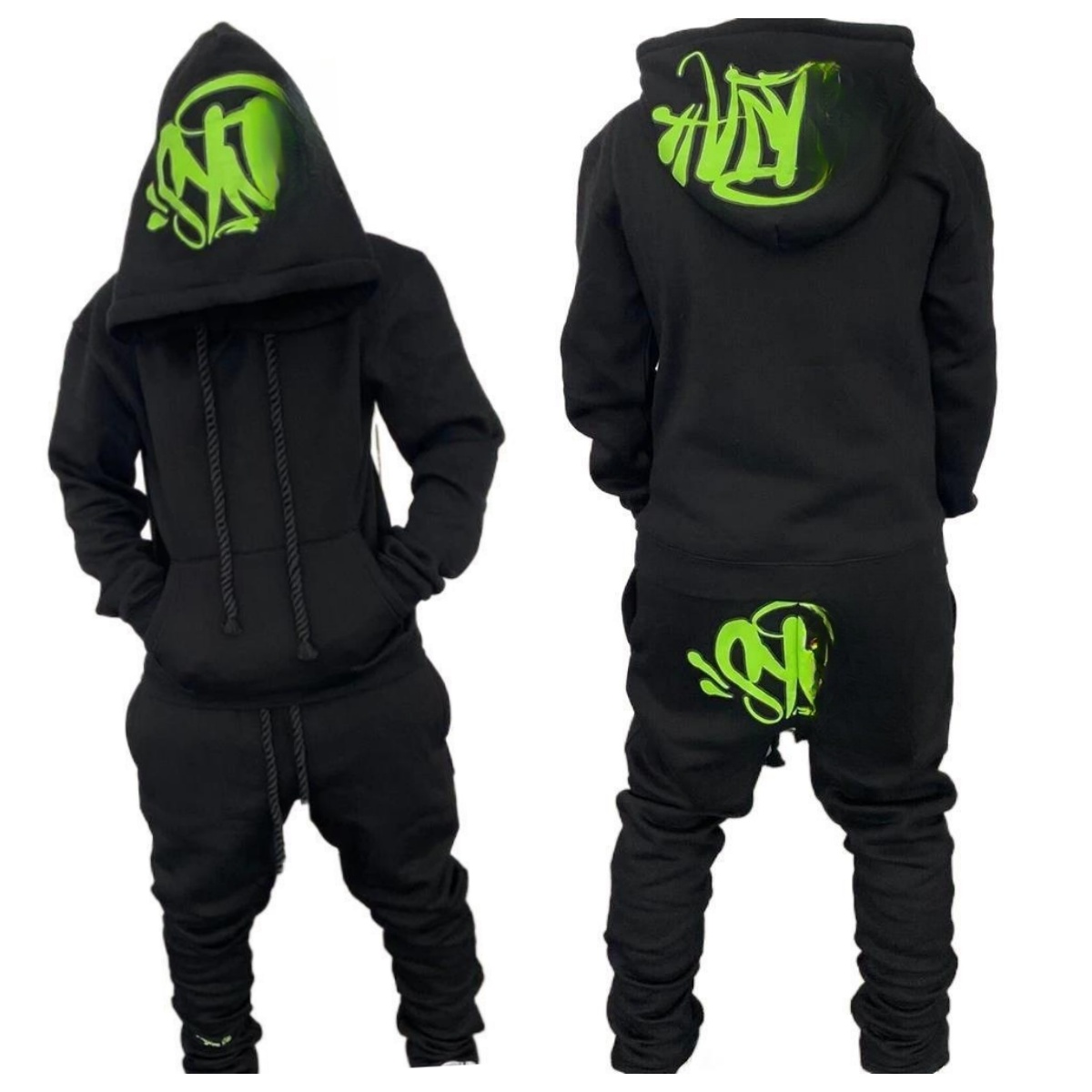 2025 sy hoodie Hip-hop Street Style ClSy cothing y2k Harajuku Unisex Men Women Casual Sportswear Hoodies Long Pant Set Cotton Tracksuit XS-XL