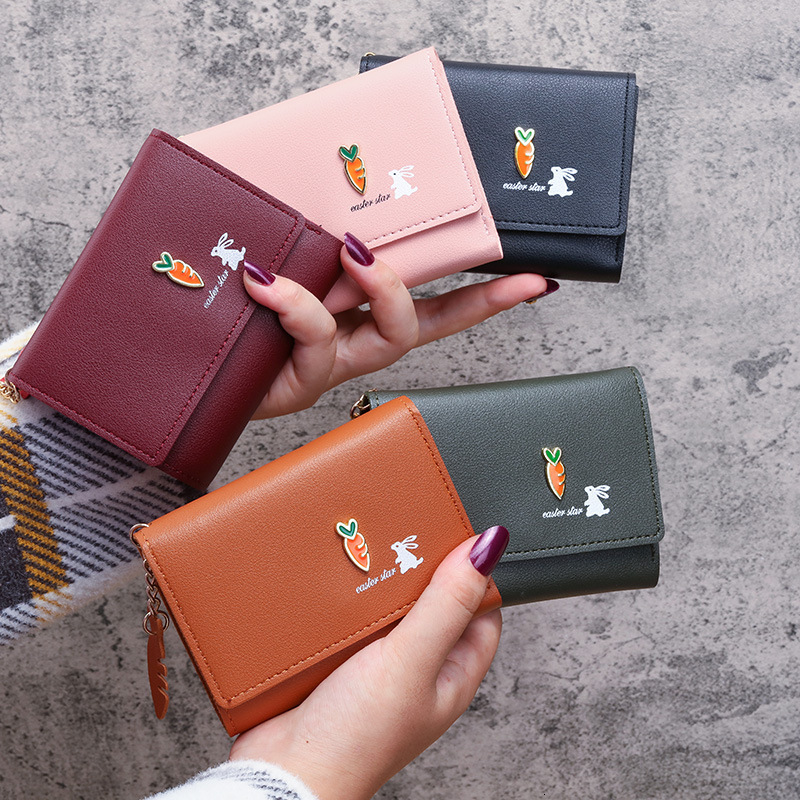 Designer Cute Luxury New for Women Short Ladies Wallet Mini Korean Version Small Coin Purse Card Holder Y260206