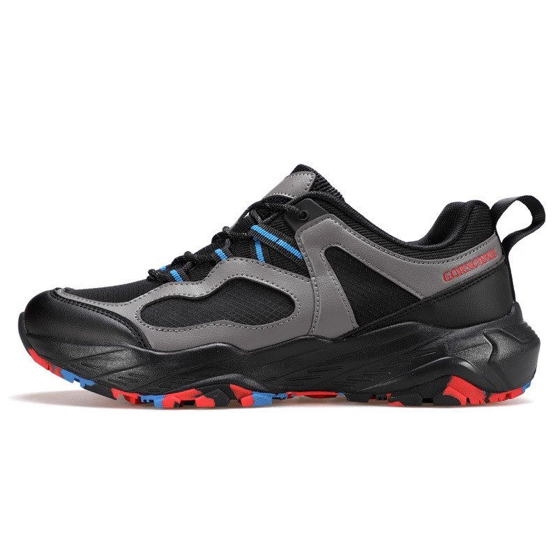 Outdoor men's mountaineering wear-resistant, travel, mountain climbing hiking shoes, breathable, lightweight, anti-slip, leisure sports shoes