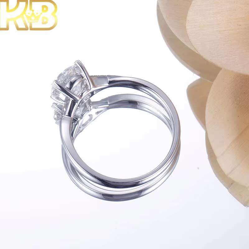 IGI Certified Lab Created Diamond Ring CVD Diamond 925Silver Band Lab Grown Diamond Jewelry for Hip Hop Luxury Designs