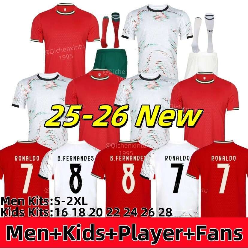 2026 Portuguesa portugal soccer jerseys RUBEN RONALDO PEPE Portugieser 25 26 Portuguese football shirt Men Kids kit sets World Cup team Portugals Men tops