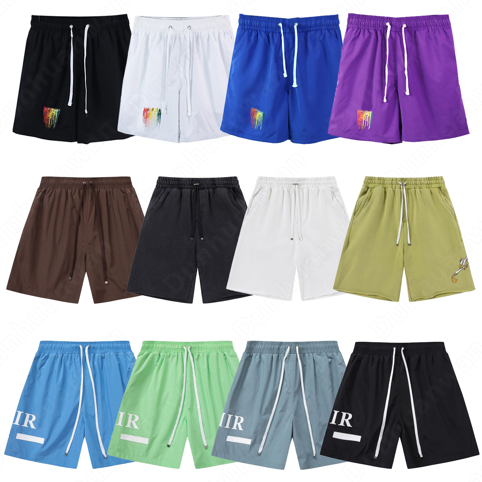 Mens amirishort short men designer shorts fashion brand man women Basketball sweatpants comfort Loose Knee Length Letter Casual Streetwear Beach Stripe