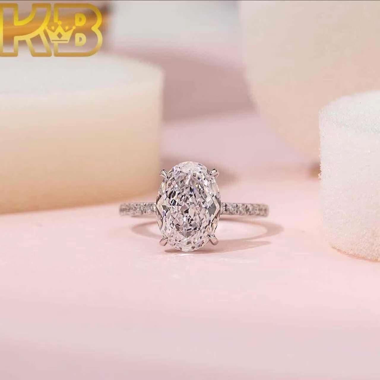 Custom IGI Certified 925 Silver Jewelry Engagement Diamond Lab Grown Gold Wedding Ring FINE Ring Lab Grown Diamond Ring