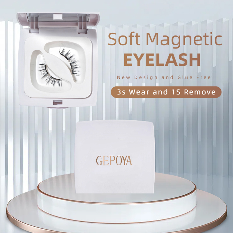 Soft Magnetic Lashes Set for Seamless Look - One Piece Design