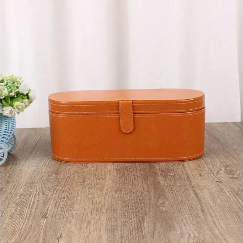 Travel Hair Dryer Case Storage Protection Dustproof Organizer Box for Dyson Supersonic PU Leather Hair Dryer Portable
