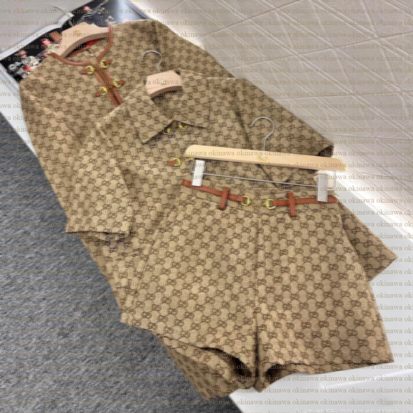 Designer Womens Two Piece Dress Tracksuit Full Letters Autumn Winter Twill Cotton Denim Jacket Shorts Skirt Set Women pants Short skirt