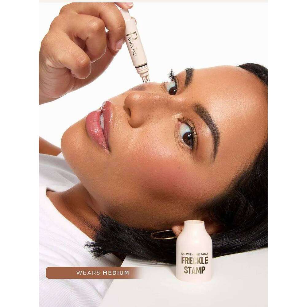 5-Point Freckle Stamp Pen Natural-Looking Waterproof Liquid Freckles Quick-Dry Effortless Air Cushion Tip Dot Spot Application X25070