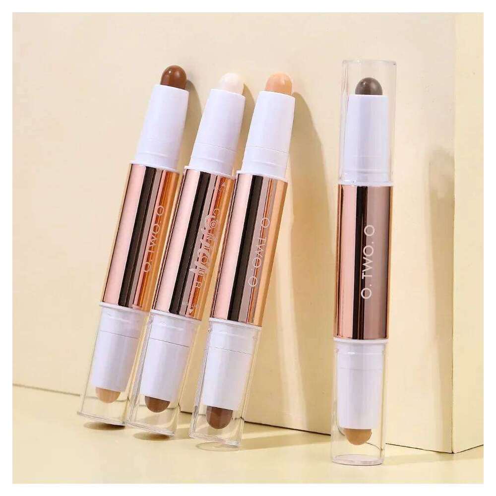 O.TWO.O Double-Headed Contour Stick Waterproof Matte Highlighter Concealer Clavicle Shadow 3D Face Highlighting Makeup Pen X250701