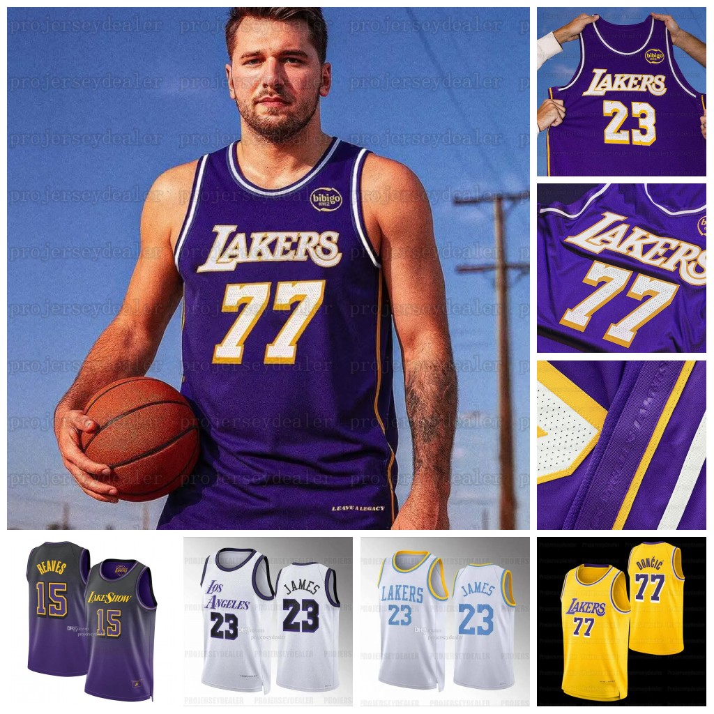 77 Doncic Laker 2025-26 Statement Basketball Jersey James Bryant Austin 15 Reaves Schroder Maxi Kleber custom