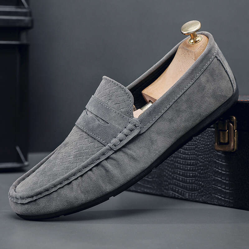 Men's Versatile Stylish Youth free shipping big size Social Shoes Slip-On Breathable Soft Sole Loafers for Men