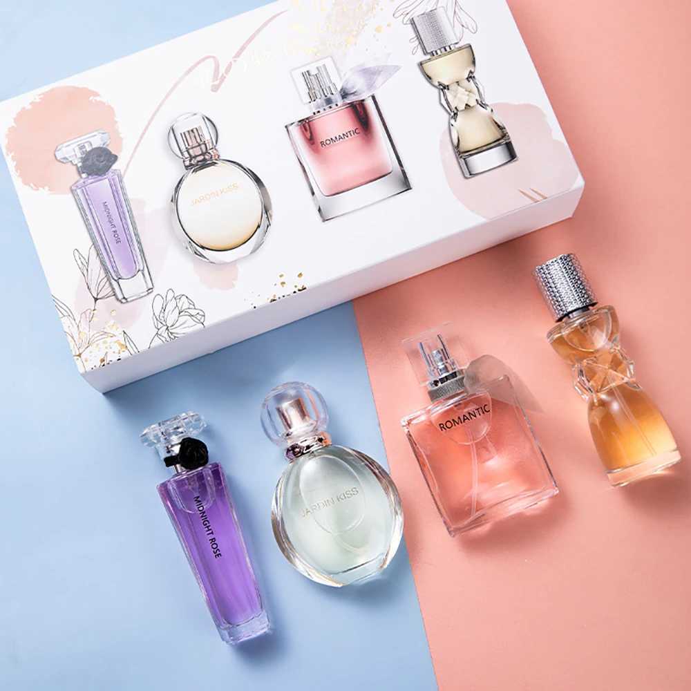 Gift Box Four Piece Set Perfume Women Lasting Fragrance Body Spray Floral Scent Pheromone Eau De Parfum Cologne 105ml ToiletteXJ250630
