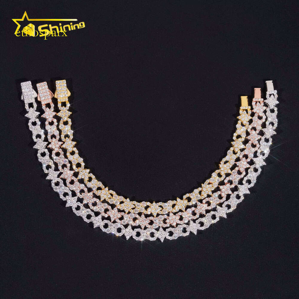 New Arrival Bracelet Pure Sier Pyroxene Pass Tester Fast Shipping Unisex Jewelry