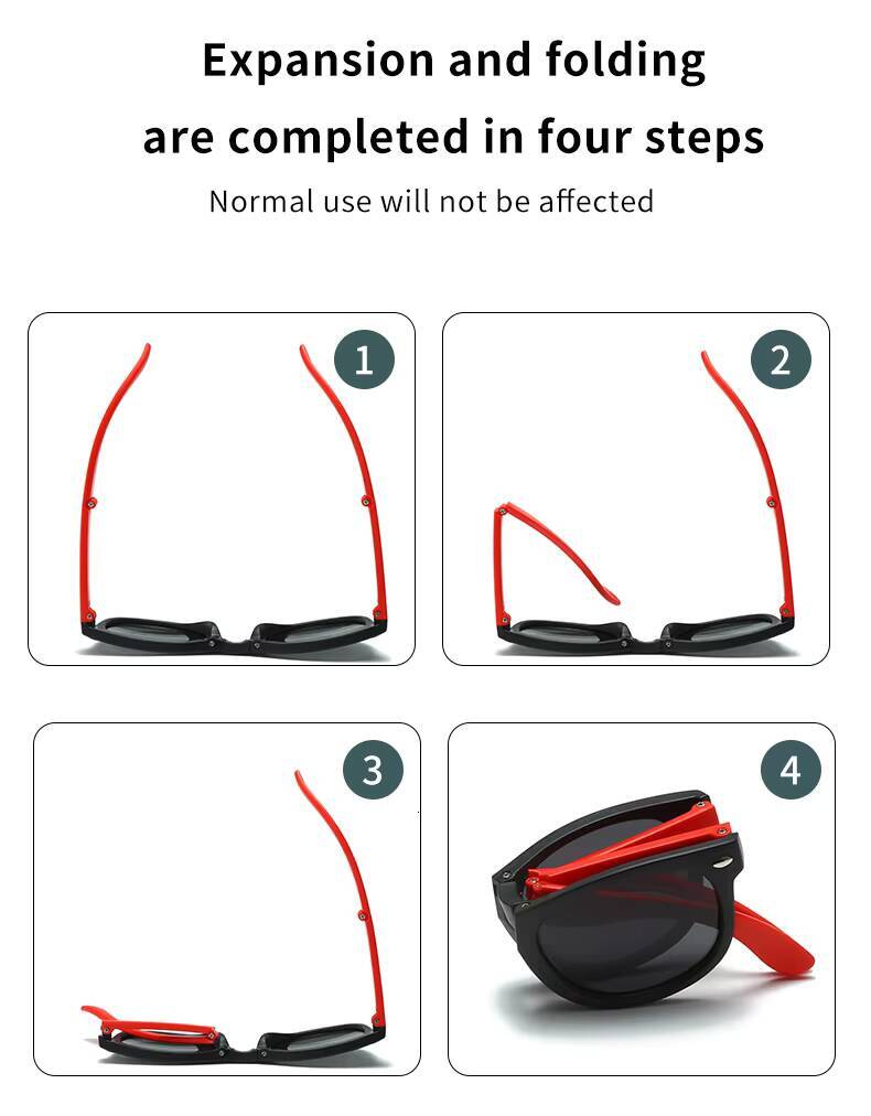 WarBlade 2023 Polarized Folding Kids Sunglasses Fashion Foldable Silicone Flexible Children Glasses UV400 Boys Girl Baby Eyewear ddmyshoesvip Z260305