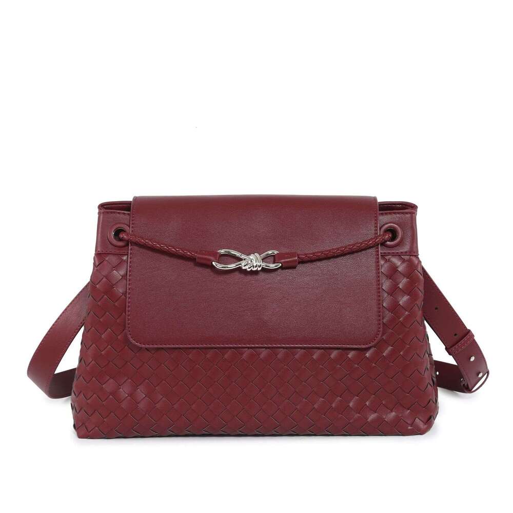Spring Summer New Commuter Woven Bucket Large Capacity Versatile Shoulder Underarm Bag Y