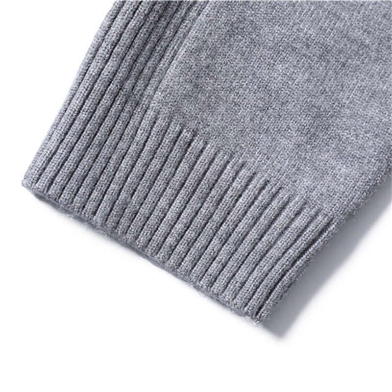 Men's Sweater Casual Men's Solid Color Pullover Polo sweater designer sweater men Sweater Export High Neck Men's Casual Knitwear Cross-