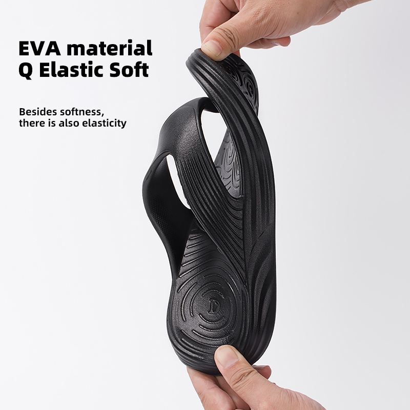 Flip-flops men's non-slip summer wear slippers thick bottom fashion new men's casual beach toe sandals.