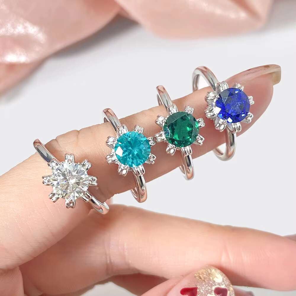 Classic 925 Silver Cubic Zircon Eternity Band Womens Princess Cut Diamond Bling Rings for Wedding Fine Jewelry by Lady