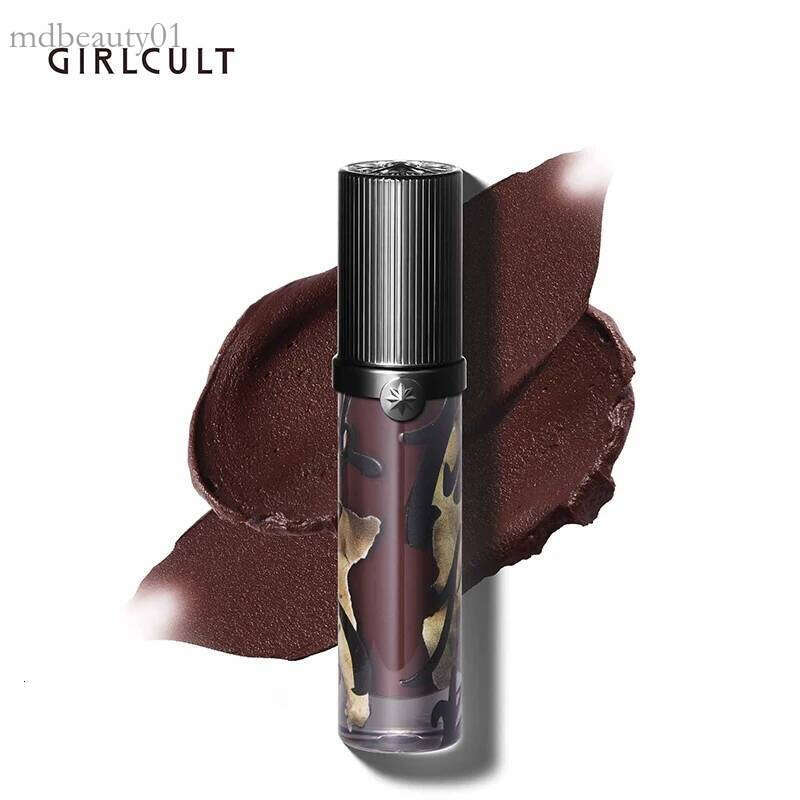 Girlcult New Dark lipstick Romance Cream Fine Shimmer Nude Non-Stick Lip Glaze Liquid Lipstick Matte Aromatic Indulgence X250701