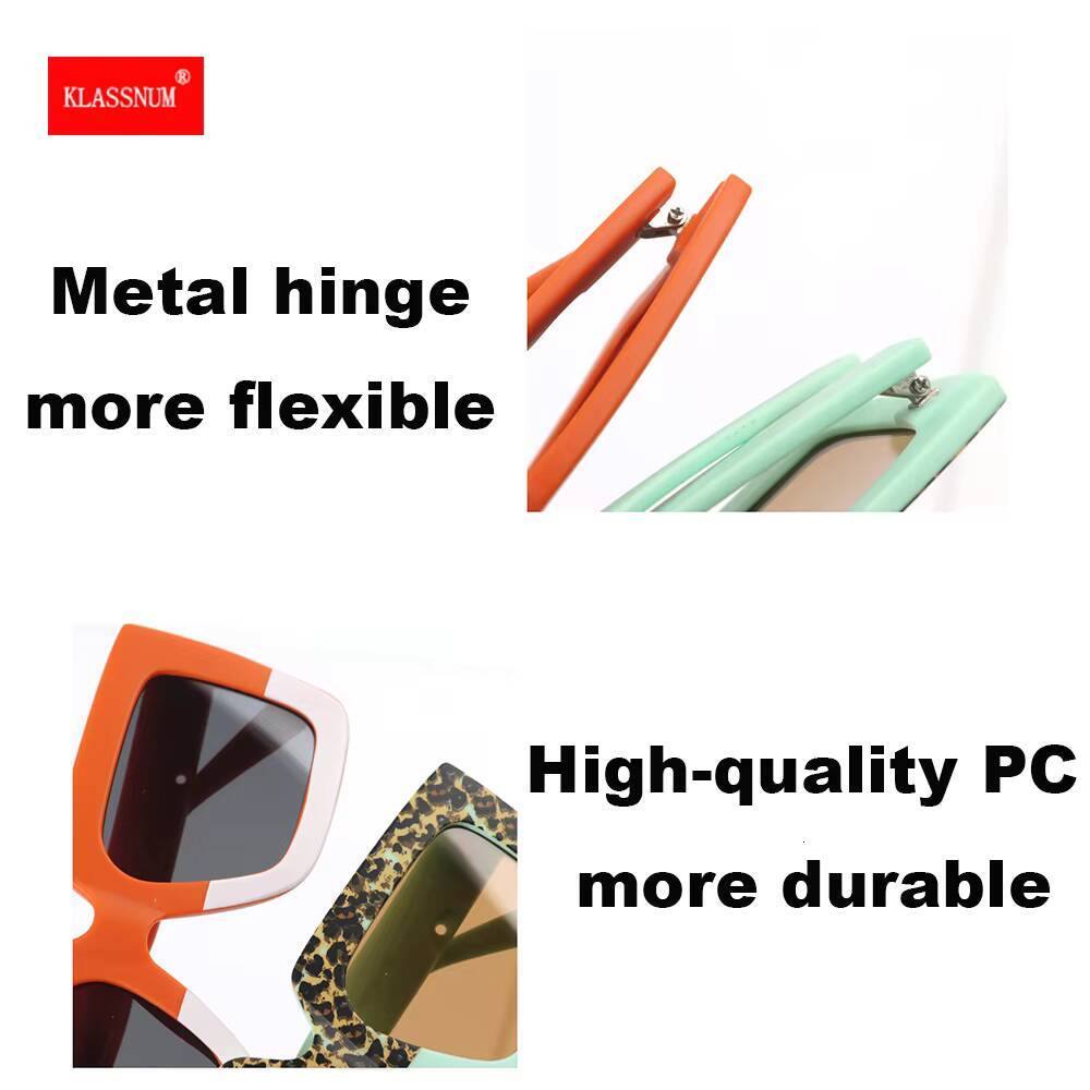 Kids Boy Girls Oversize Square Sun Glasses 2023 Trendy Baby Sunglasses Double Color Frame Children Fashion Shade 1PCs ddmyshoesvip Z260305