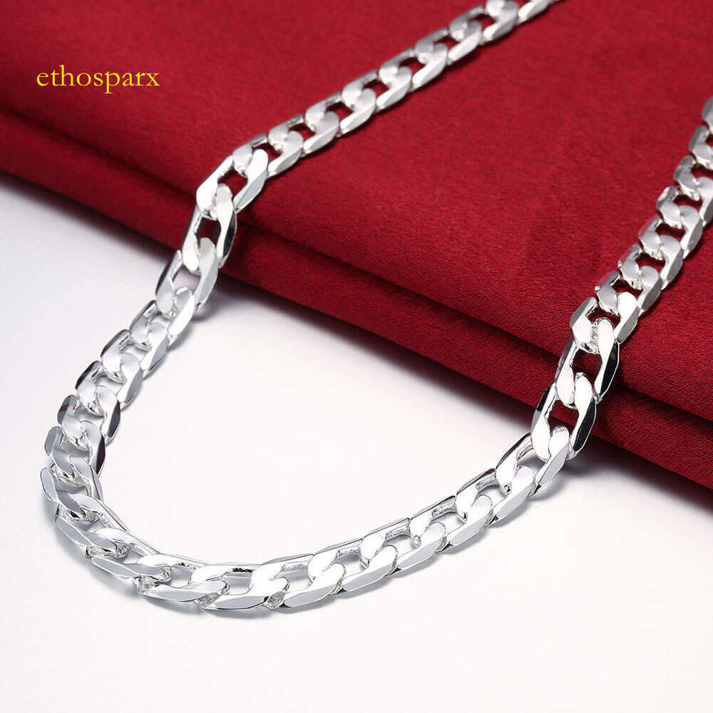 Pendant Necklaces Sterling Sier Men's Necklace Classic 12MM Cuban Chain 1830 Inch Charm High Quality Fashion Jewelry Wedding 230425