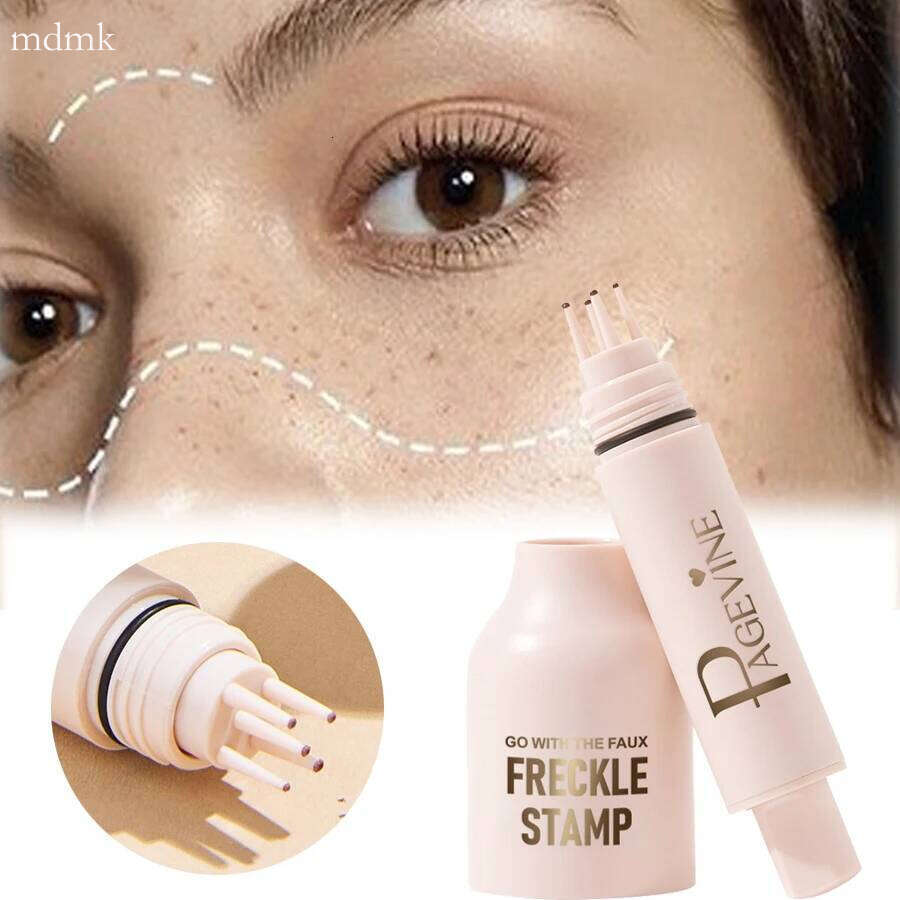 Five-point Stamp Pen Natural Silation Instant Freckle Liquid Fake Dot Spot Comb Seal Waterproof Quick Dry Makeup Tool X250701