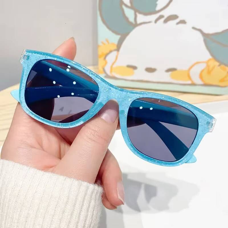 Cool Childrens Colorful Shiny Sunglasses for Girls Trendy Cute New Years Sun Glasses Kids Eyewear gafas de sol nia ddmyshoesvip Z260305