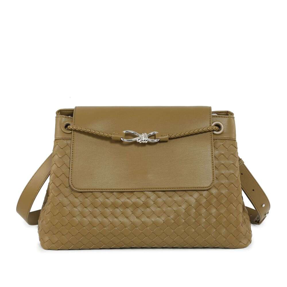 Spring Summer New Commuter Woven Bucket Large Capacity Versatile Shoulder Underarm Bag Y