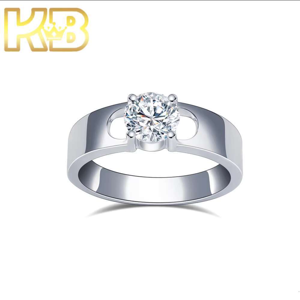 IGI Certified HPHT CVD Lab Grown Round Cut Diamond 1 Carats 925 Silver Jewelry Engagement Wedding Ring for Women