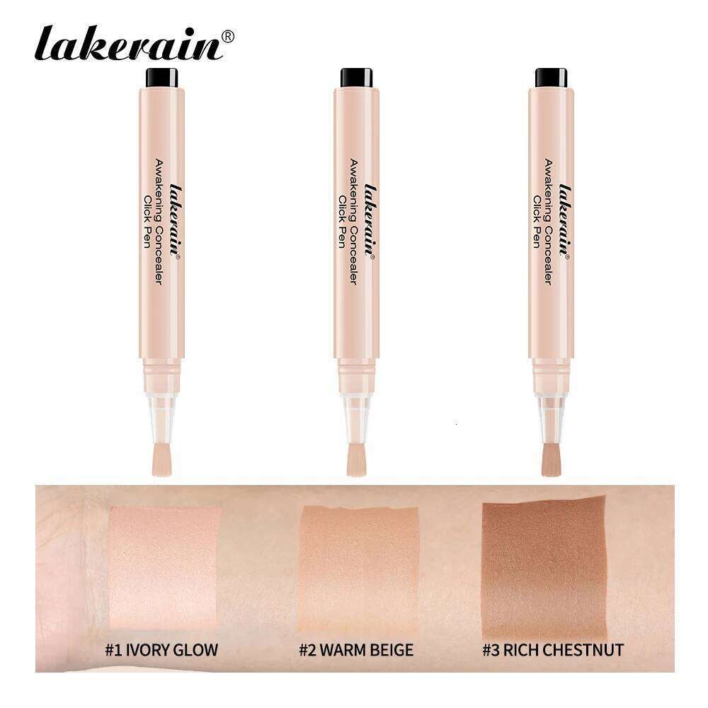 3 Colors Liquid Press Concealer Pen Detail Covering Acne Dark Circles Even Skin Tone Brightening Foundation Face Holding Makeup X2507