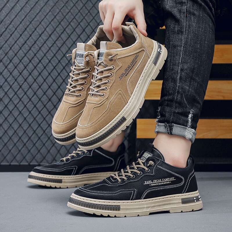 Autumn New Men's Height Increasing Casual Versatile Low-top Sneakers for Men Chef free shipping big size Labor Protection Work Shoes