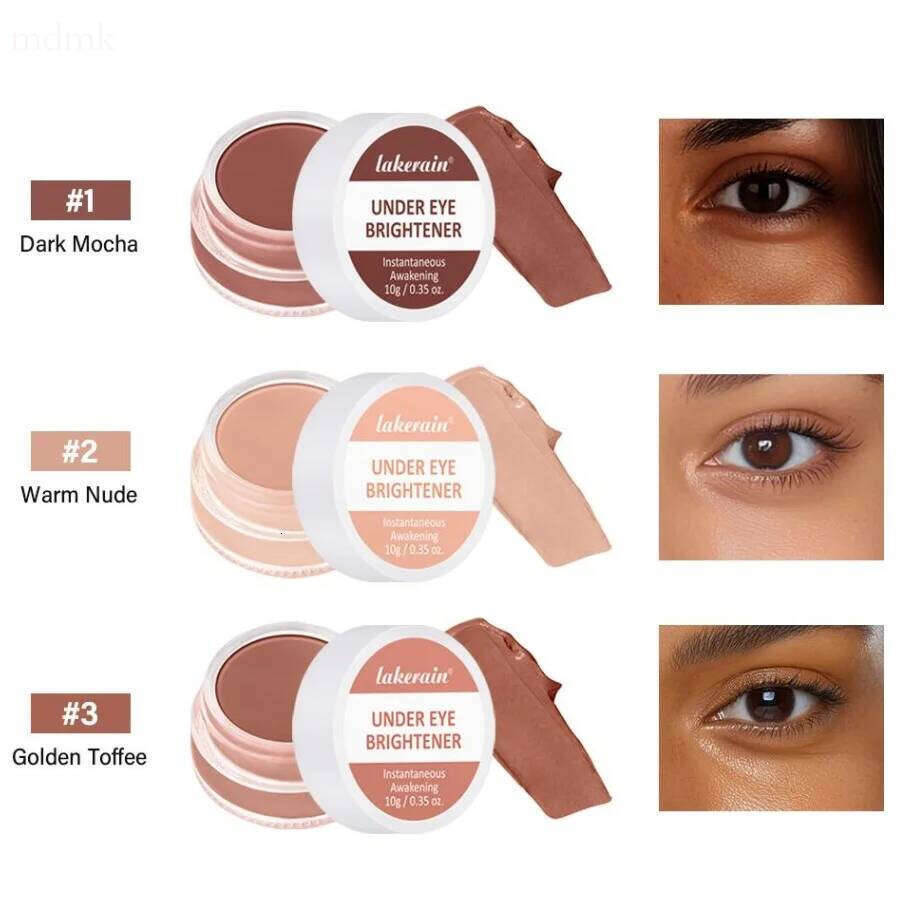 3 Colors Under Brightening Cream Moisturizing Conceal & Brighten Dark Circles Nourishes Eye Skin Professional Face Makeup X250701
