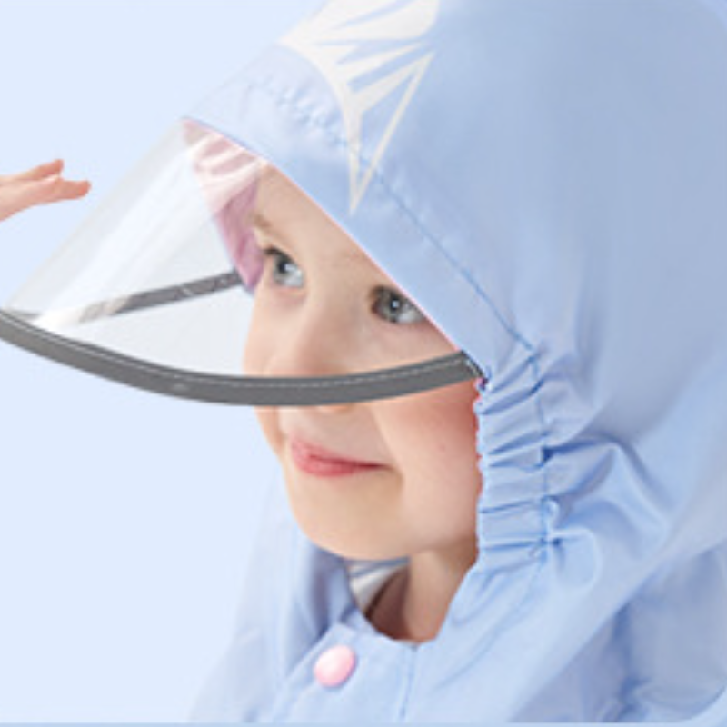 Disney Unisex Children's Raincoat with Big Brim Soft EVA Baby Raincoat Suitable for Little Kids Raincoat Children's Rain poncho for hiking W