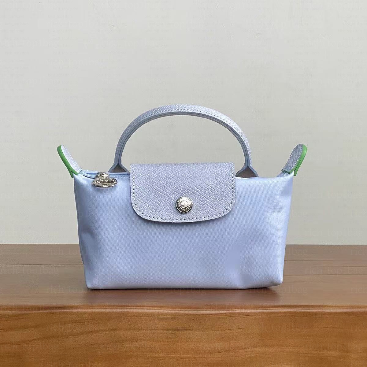 Designer Bags Nylon Tote Handbag Mini Crossbody Travel Shoulder Bag Waterproof Beach Purse with Long Strap