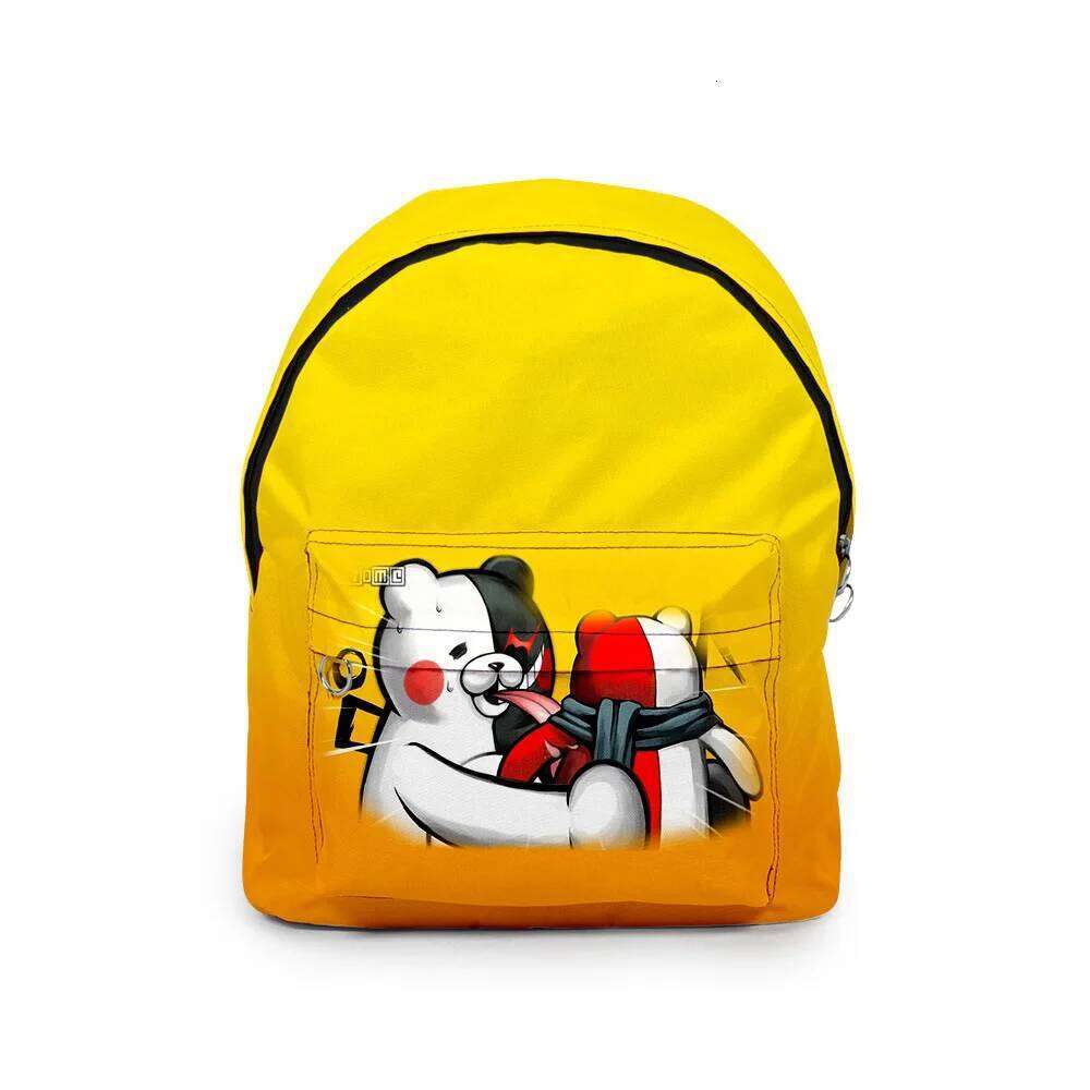 Bullet on Breaking Monokuma student Bookbag Notebook 3D Printed Oxford Waterproof Boys/Girls Travel Backpacks