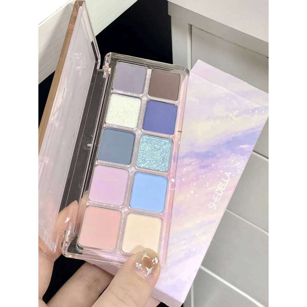 Shedella 10 Color Dream Eyeshadow Plate aron Colorful Matte Powder Eye Shadow Disk Sequins Makeup X250701