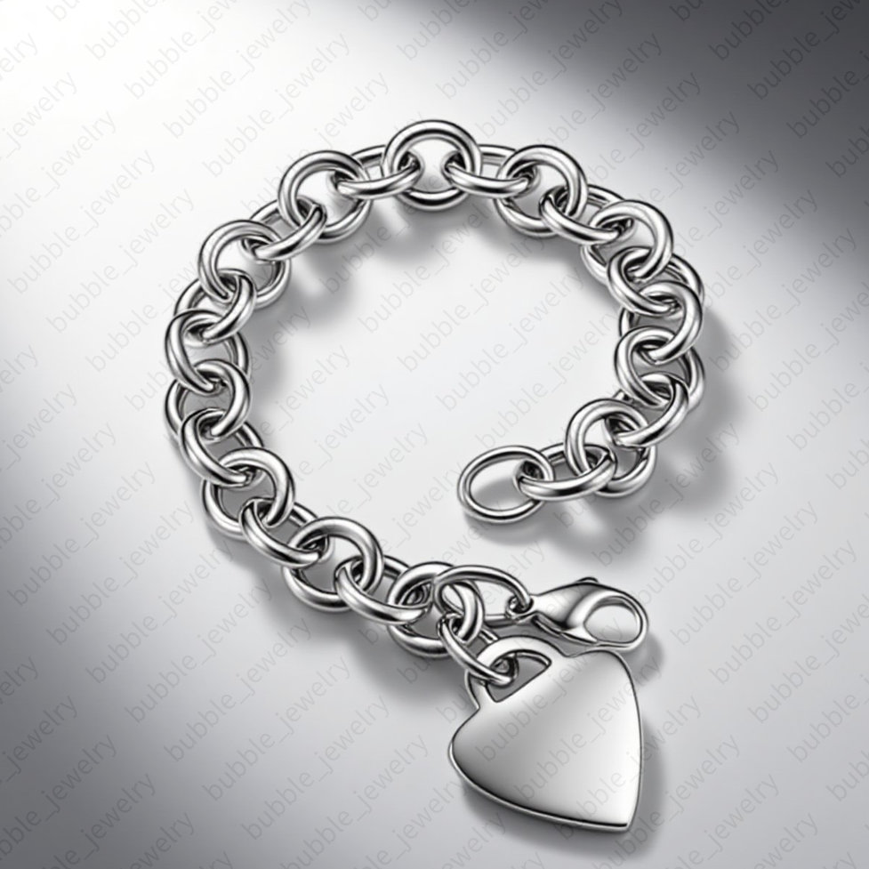 jewelry bracelets gothic sterling silver 925 double heart charm key arrow bracelet charms womens bracelete Z260313