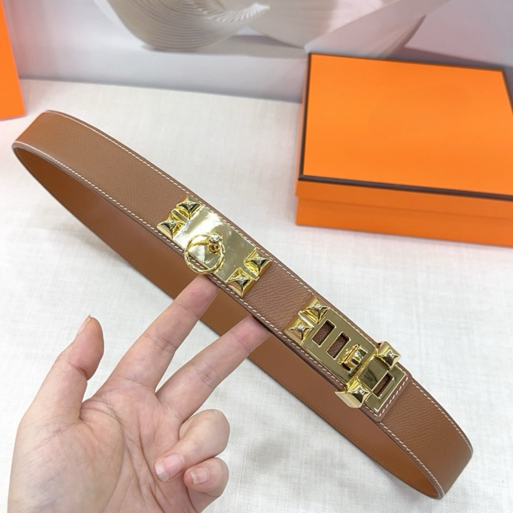 Belts For Women Designer Belt Ceinture Luxe Leather Fashion Belt width 3.2cm 2025 new style black white brown belt All-match With Skirt Dress Decorative Pants with box