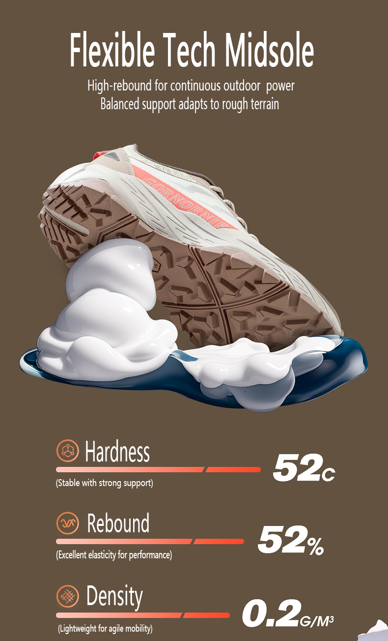Men's outdoor mountaineering Outdoor anti-skid wear-resistant hiking shoes; Women's comfortable and breathable soft sole sports shoes