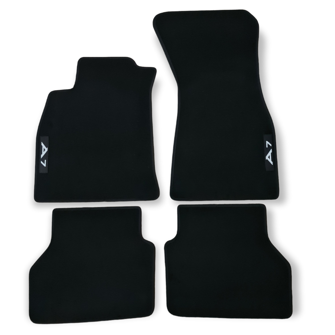 Car Floor Mats Velour For A7 Waterproof Black Carpet Rugs Auto Liners New
