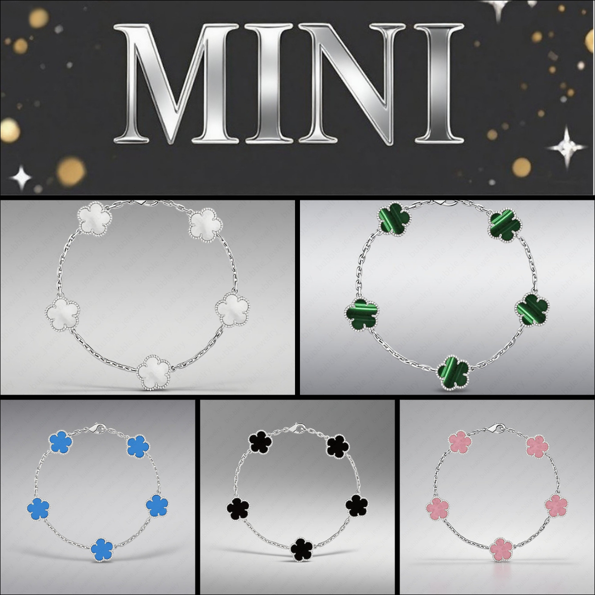 silver bracelet designer bracelets luxury bracelet women minimalist 925 sterling silver 9mm mini clover bracelet pink jewellery flower bracelet designer gifts