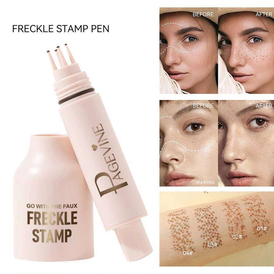 Five-point Stamp Pen Natural Silation Instant Freckle Liquid Fake Dot Spot Comb Seal Waterproof Quick Dry Makeup Tool X250701