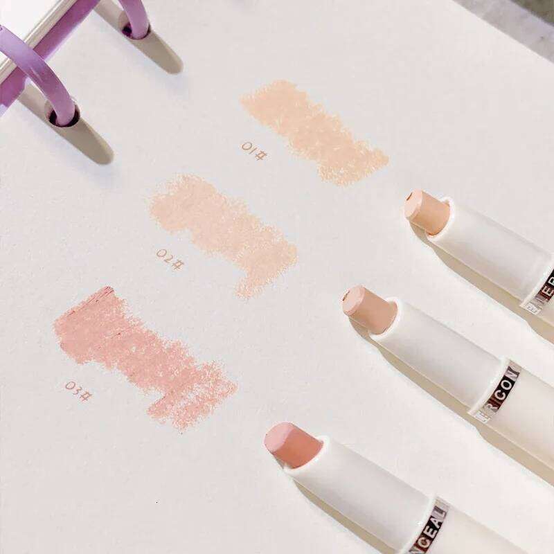 Double Head Moisturising Concealer Stick with Brush 2in1 Makeup Foundation Primer Cream Full Coverage of Dark Circles Cosmetics X250701