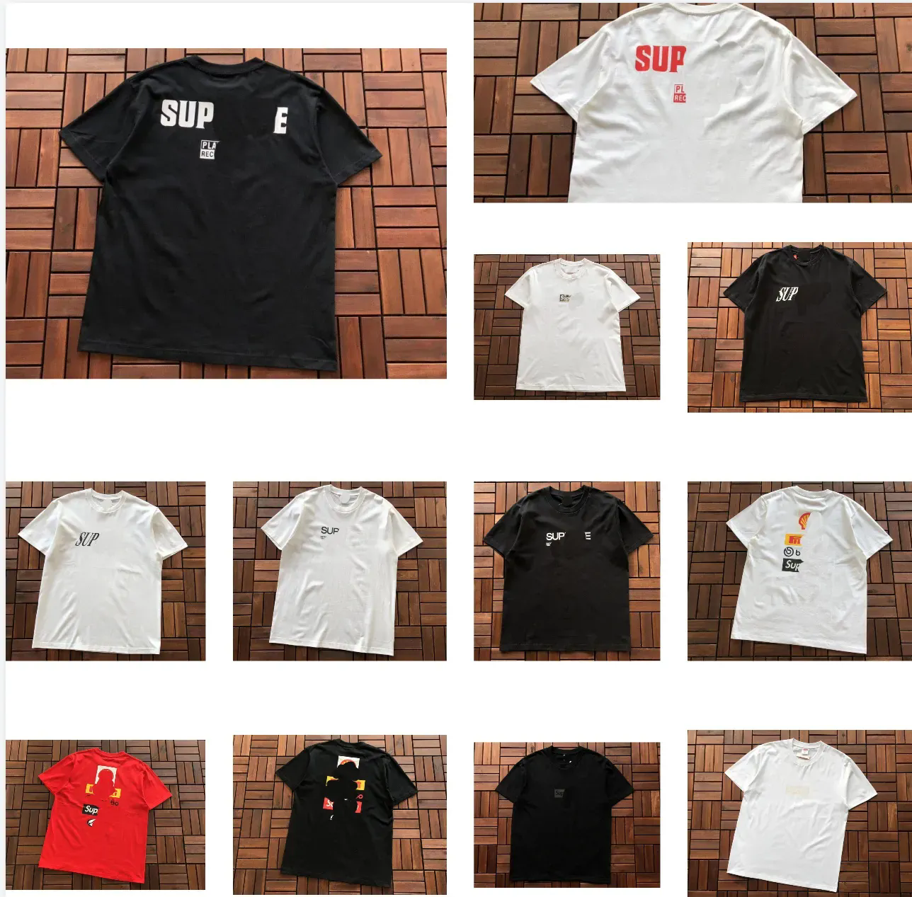 Mens T-shirt designer T-shirt original beauty trend Sup letter print BOX high version short sleeved T-shirt for men and women loose street fashion hip-hop pure cotton Y2K