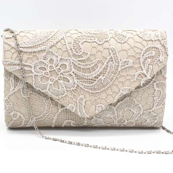 Lace Envelope Fashion Evening Clutch Shoulder Bag