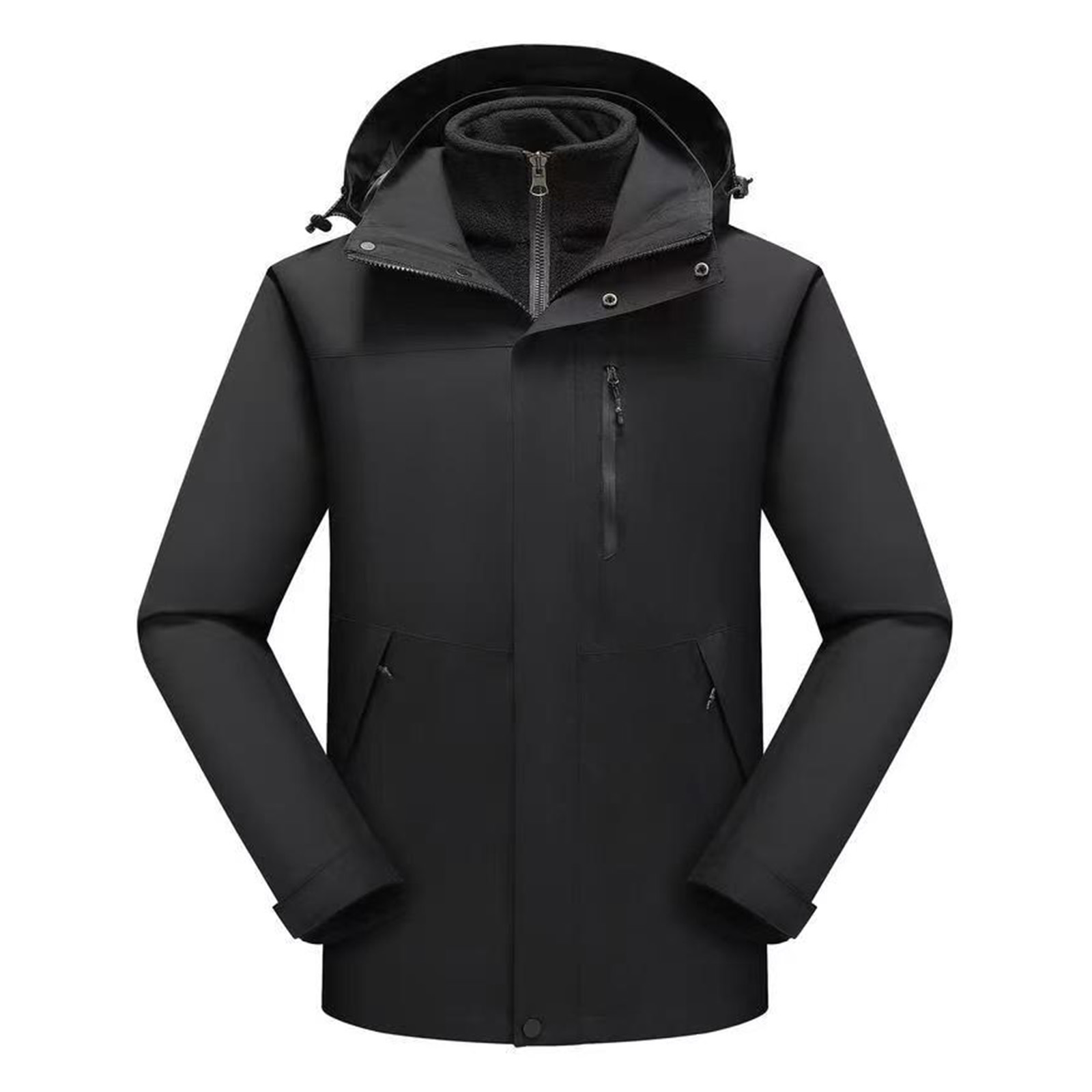Waterproof Mens Customizable Thicker Outer Jacket for Cold Weather