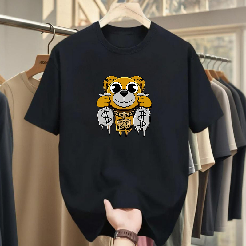 Man Designer T Shirt Summer Men's Loose Outdoor Leisure Sports Round Neck Short Sleeve Printed Shirt Top 1335