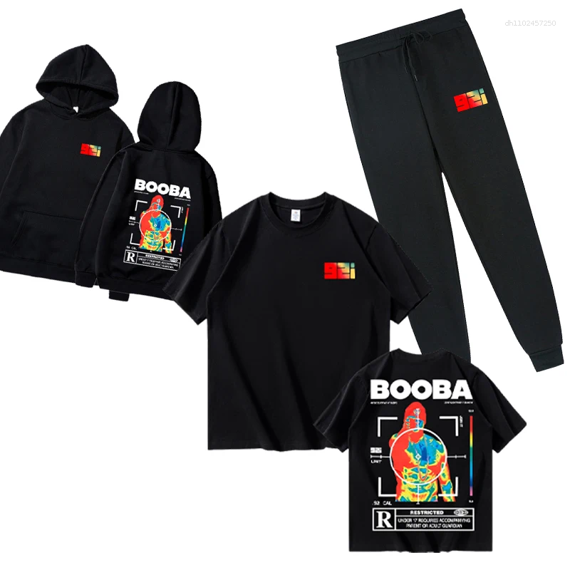 Men's Hoodies 2025 B2O Men Fashion 92i Printed Cotton Short Sleeve T-shirts Sweatshirts Women Casual Sweatpants Hoody Pullovers Sudade