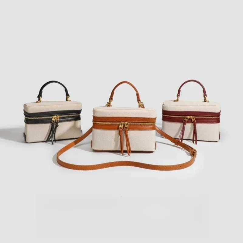 2025 Designer Wen Shoulder Bag Spring Summer Fi Thick Canvas Crossbody Bags Casual Small Purse Lightweight Multi-Pocket M Y250630